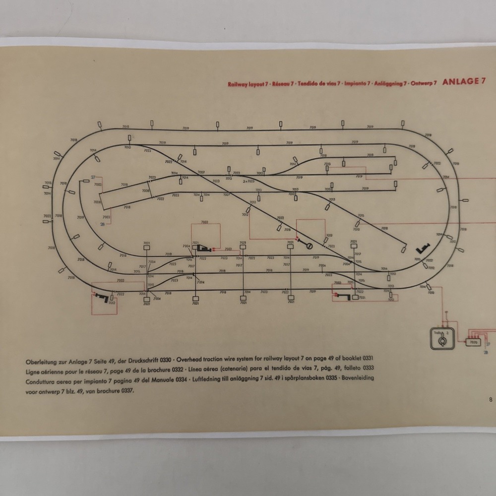 Vintage Marklin HO Gauge Track Layout Plans Book 0329 Model Train Catalog 1960s - Picture 5 of 6